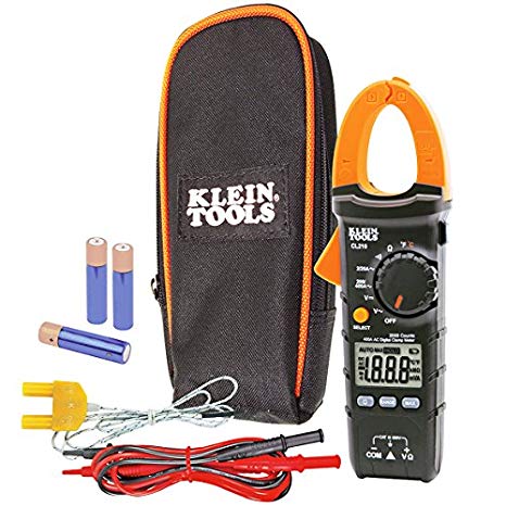 Klein Tools CL210 Digital Clamp Meter, AC Auto-Ranging, 400A