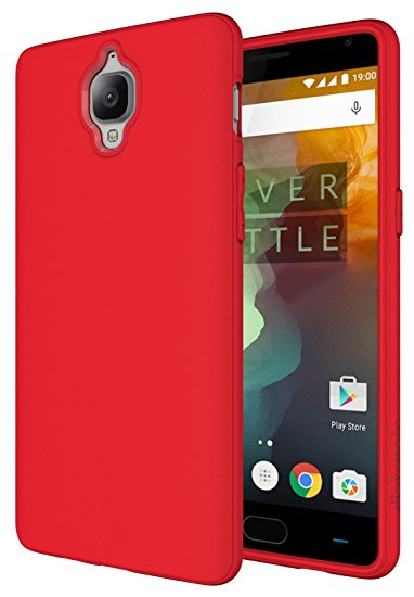 OnePlus 3 Case, Diztronic Full Matte Slim-Fit Flexible TPU Case for OnePlus 3 - Red