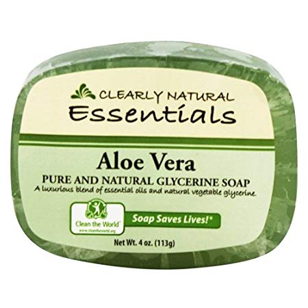 Clearly Natural Essentials Aloe Vera Pure and natural glycerine soap 4 oz