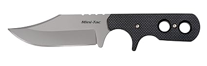 Cold Steel MINI TAC BOWIE / 6-7/8" OVERALL / 3-5/8" BLADE / 2.5MM THICK / 8CR13MOV STEEL / 3.25" LONG GRIV-EX™ HANDLE/SECURE-EX™ SHEATH/BLISTER PACKED