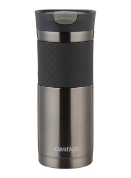 Contigo SnapSeal Vacuum-Insulated Stainless Steel Travel Mug 20-Ounce Gunmetal