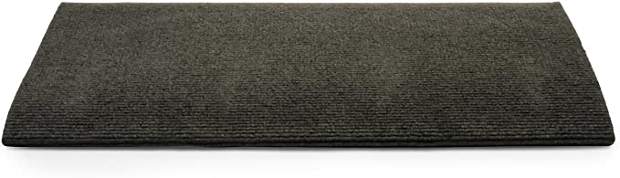 Camco 42912 RV Step Rug ( Premium Wrap Around , 100% Polyester (22" x 23") - Gray)