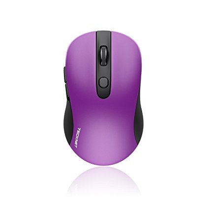 TeckNet Pure Mini 2.4G Wireless Mouse, Nano Receiver, 18 Month Battery Life, 3 Adjustable DPI Levels: 1600/1200/800dPi