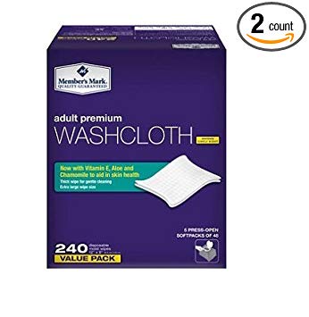 Simply Right Member's Mark Adult Washcloths 240ct