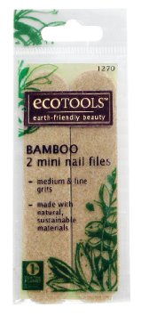 Ecotools Bamboo, 2-Mini Nail Files (Pack of 12)
