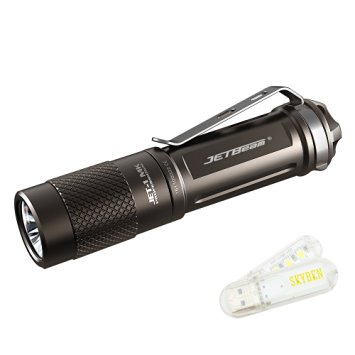 Bundle: JETBeam-1 MK Cree XP-G2 LED 480 Lumens Waterproof Flashlight with Skyben USB Light