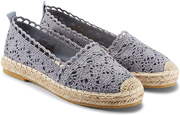 casuel Women’s Espadrille Flats, Slip Ons Sneakers Casual Canvas Shoes Comfortable Loafer