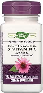 Natures Way Echinacea with Vitamin C 100 Capsules