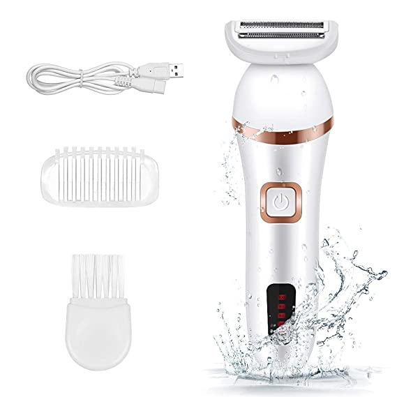 Ladies Electric Shaver Razor Trimmer, Rechargeable Multi-functional Waterproof Beauty Body Wet Dry Operation Painless Hair Removal Trimmer For Leg, Underarm, Arm