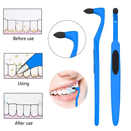 4 Pack Tooth Stain Remover, Dental Calculus Plaque Cleaning Eraser Plaque Remover for Fighting Tartar Teeth Stains Teeth Polishing