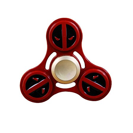 Zip Spinners-Fidget Spinner Deadpool Toy with Ultra Speed Deep Groove Bearings- Superhero Toys Best Boredom Reducer Stress Toy Hand Spinner for Kids & Adults (Deadpool)