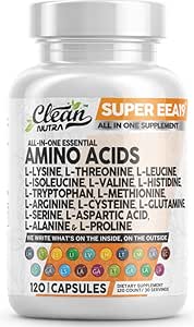 Amino Acids Supplement L-Lysine, L-Threonine, L-Leucine, Isoleucine, Valine, L-Histidine, L-Tryptophan, L-Methionine, L-Arginine, L-Cysteine, L-Glutamine, L-Serine, Aspartic Acid, Alanine, L-Proline