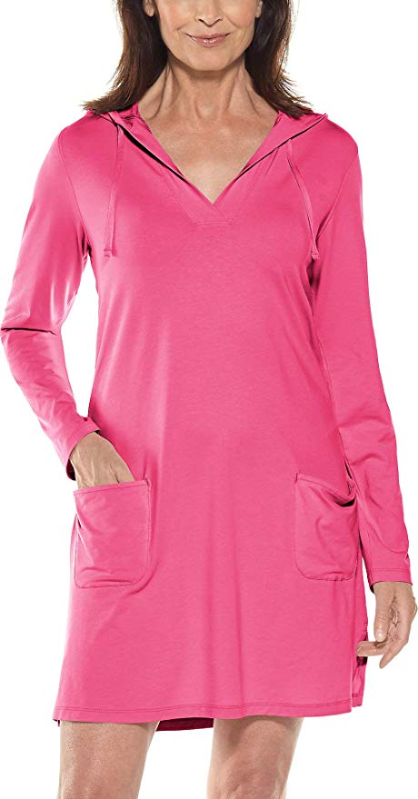 Coolibar UPF 50  Women's Beach Cover-Up Dress - Sun Protective