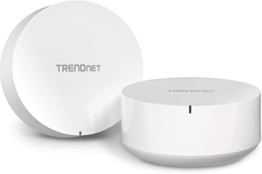 TRENDnet AC2200 WiFi Mesh Router,TEW-830MDR,1xAC2200 WiFi Mesh Router,App-Based Setup,Expanded Wireless Internet(Up to 2,000 Sq Ft.Home),Content Filtering w/Router Limits Software,Supports 2.4GHz/5GHz