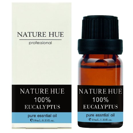 Nature Hue - Eucalyptus Essential Oil 10 ml, 100% Pure Therapeutic Grade, Undiluted