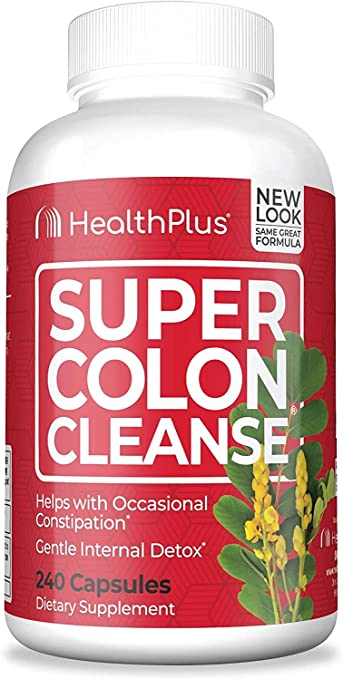 Super Colon Cleanse, 240 Caps by Health Plus (Pack of 2)