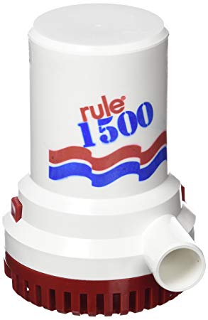 Rule 1500 GPH Marine Bilge Pump, Non-Automatic