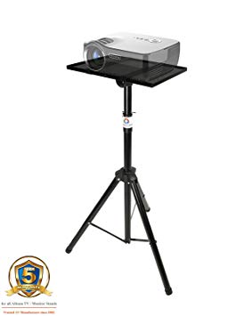 ACET750 Height Adjustable Projector Stand Tripod/Laptop Table for All Projectors, Laptops, DVD & Blu-ray Players