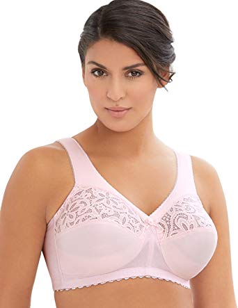 Glamorise Women's Full Figure MagicLift Cotton Wirefree Support Bra #1001