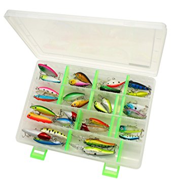 LotFancy 30 PCS of Fishing Lures Crankbaits Hooks Minnow Baits Tackle, Length From 1.57 to 3.66 Inches