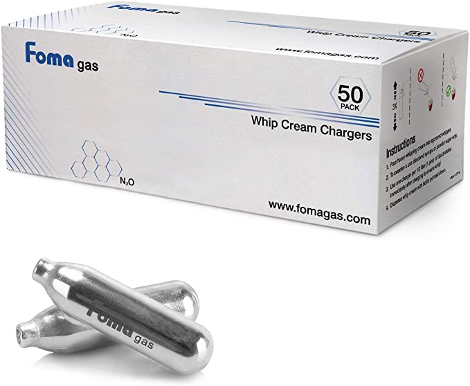 FOMAGAS Whipped Cream Chargers, Pack of 100