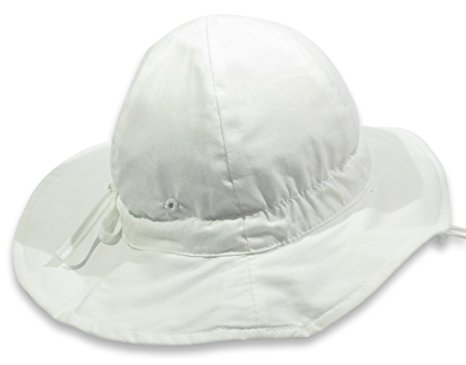 Baby Sun Hat By Colwares - 100% Cotton Sun Protection With Wide Brim (0-24 Months)