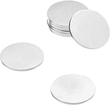 totalElement 1/2 Inch Steel Discs, Blank Metal Strike Plates (250 Pack)