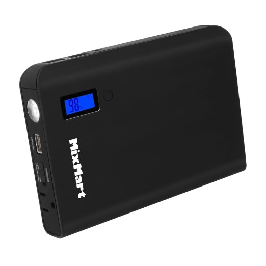 MixMart 24000mAh Power Bank with 3-USB Ports & 1-AC Outlet for All Laptops, Tablets, Smartphones