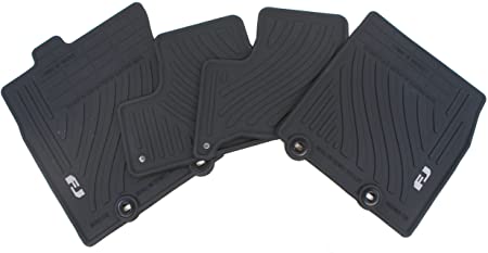 Genuine Toyota Accessories PT206-35110-21 Front and Rear All-Weather Floor Mat (Black), Set of 4