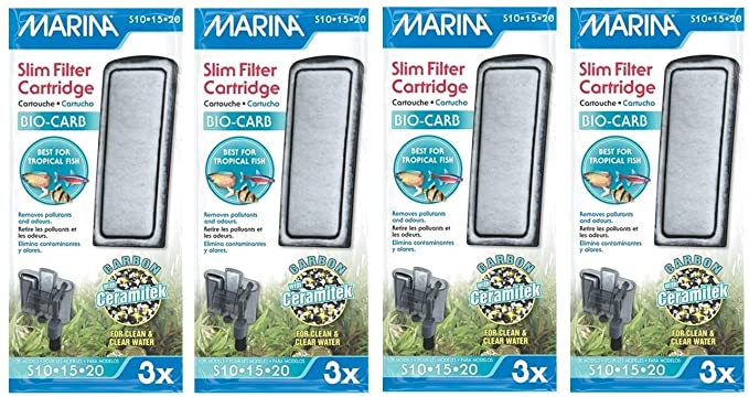 Marina Slim Filter Carbon Plus Ceramic Cartridge (12-Count)