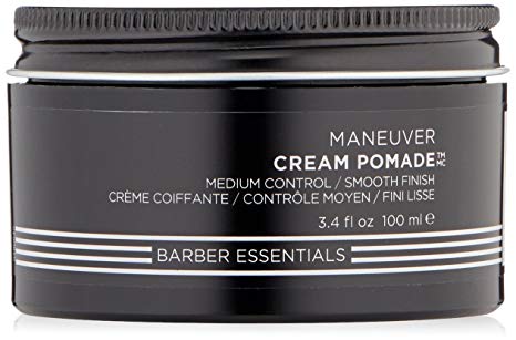 Redken Brews Cream Pomade For Men, Medium Hold, Natural Finish, 3.4 oz.