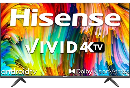 Hisense 108 cm (43 inches) 4K Ultra HD Smart Certified Android LED TV 43A6GE (Black) (2021 Model) | With Dolby Vision and ATMOS