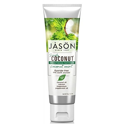 Jason Simply Coconut Strengthening Toothpaste Coconut, Mint, 4.2 Ounce