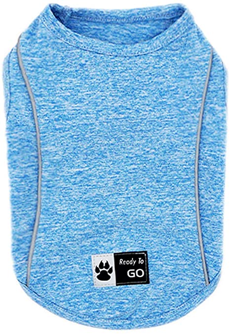 kyeese Dog Shirt Quick Dry Soft Breathable Dog T-Shirt Athletic Tank Top Sleeveless Vest Spring Summer Cat Shirts