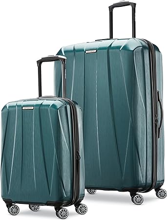 Samsonite Centric 2 Hardside Expandable Luggage with Spinners, Emerald Green, 2-Piece Set (20/28)