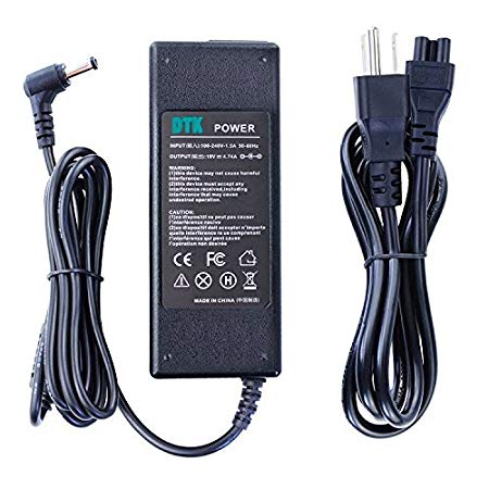 Dtk Ac Adapter Laptop Computer Charger/Notebook PC Power Cord Supply Source Plug for ASUS/Toshiba / Lenovo Output: 19V 4.74A 90W Connector: 5.5 x 2.5mm