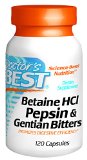 Doctors Best Betaine HCI Pepsin and Gentian Bitters Capsules 120-Count