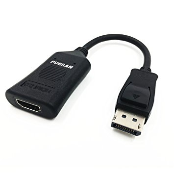 HDMI Adapter - Active Mode DisplayPort to HDMI Male to Female Adapter Supports Ultra High Definition Six Screen Outp 4K@ 60Hz