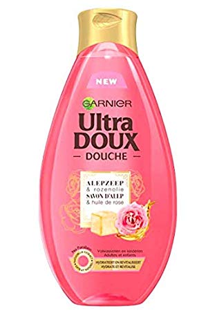 Garnier Ultra Doux Aleppo Soap & Rose Oil Shower Gel 500 ml / 16.8 oz