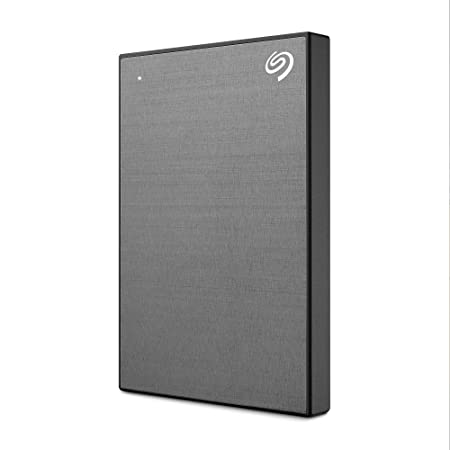 Seagate One Touch 2TB External HDD with Password Protection – Space Gray, for Windows and Mac, with 3 yr Data Recovery Services, and 4 Months Adobe CC Photography (STKY2000404)