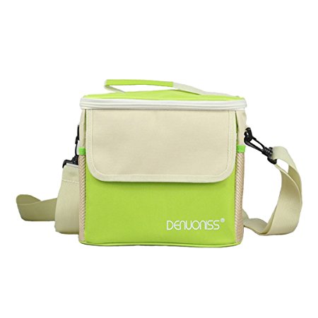 OEE Insulated Lunch Picnic Grocery Snack Cooler Storage Bag Handbag with Adjustable Shoulder Strap