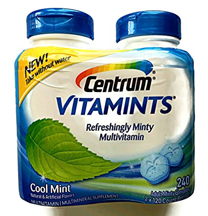 Centrum Vitamints Multivitamins, Cool Mint, 240 Count