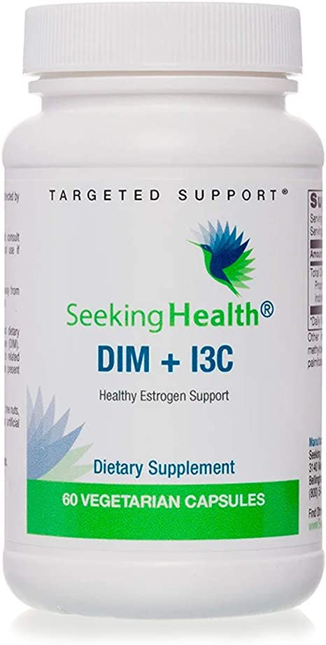 Seeking Health DIM  13C Estrogen Support – Supports Estrogen Metabolism and Balance – 400 mg per Vegetarian Capsule – Hormonal Balance for Women – 60 Capsules