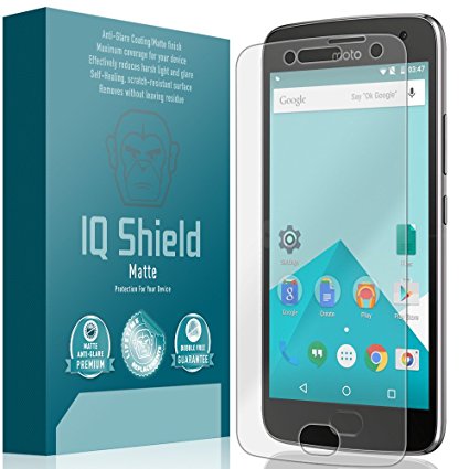 Motorola Moto G5 Plus Screen Protector, IQ Shield Matte Full Coverage Anti-Glare Screen Protector for Motorola Moto G5 Plus (Moto X 2017) Bubble-Free Film