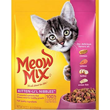 Meow Mix Kitten Li'L Nibbles Dry Cat Food