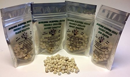 Moringa Oleifera SHELLED Edible Seeds NON GMO - FDA/USDA APPROVED! (500, Roasted - No Flavoring)