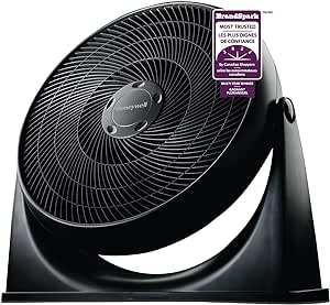 Honeywell 3 Speed/3 Blade Black 18 inch(s) Turbo Floor Fan