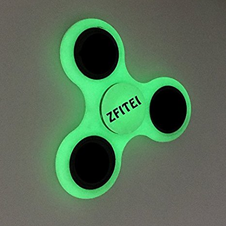 HOT Lighting White Fidget Tri-Spinner Toys Sensory Fidgets Autism ADHD Hand Spinner Anti Stress Funny gifts Plastic EDC Rotation Long Time