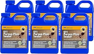 Miracle Sealants PLUSQT6 511 Porous Plus Penetrating Sealers, Quart (6 Pack), Clear