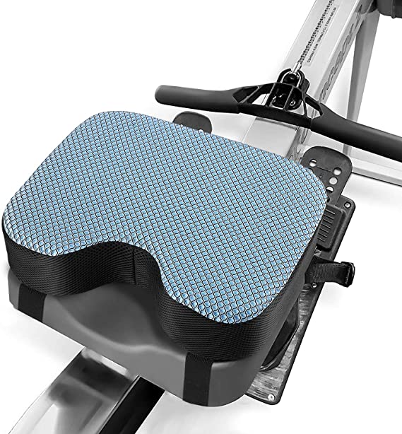 Kohree Concept 2 Rowing Machine Seat Cushion Model 2 Pad for Exercise Recumbent Stationary Bike, with Thicker Memory Foam, Washable Cover and Straps